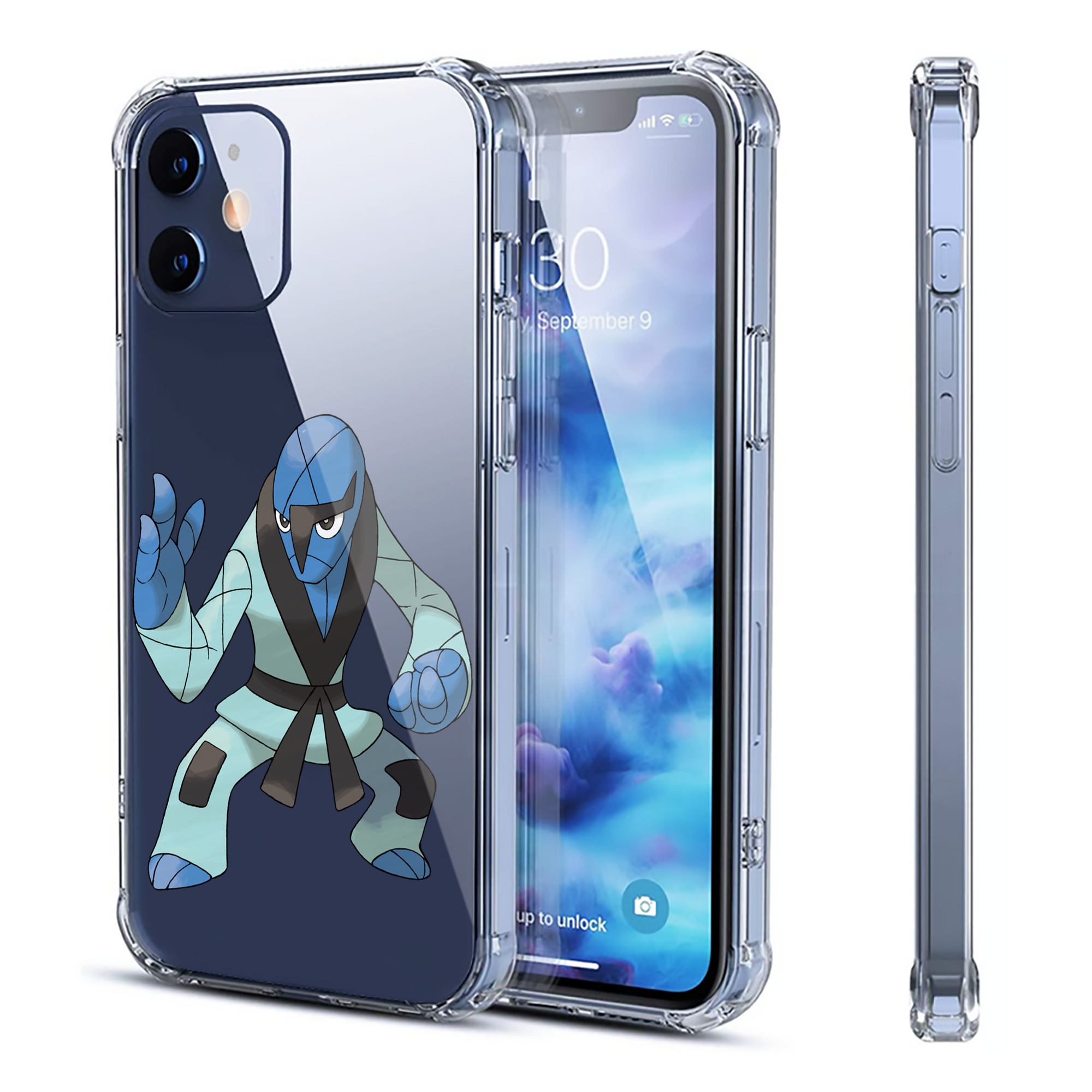 （画像用） ポケットモンスター Pokémon 【iPhone 12シリーズ対応】透明スマホケース（クリアソフトケース）